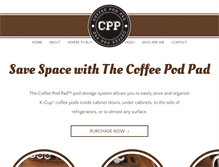 Tablet Screenshot of coffeepodpad.com